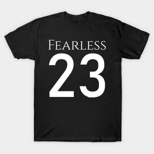 Fearless 23 Bible Psalm Religious Christianity Jesus Christ T-Shirt